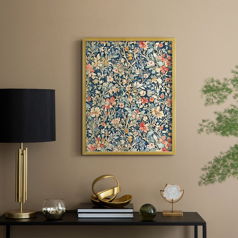 WM MORRIS Series DCCCXCVIII  -Premium Framed Print -Ready to Hang - No Nails Required