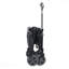 All-In-One Convertible Folding 4-Wheel Trolley With Bench Seat And Dog Leash - Heavy Duty Foldable Utility Trolley For Camping, Beach, Shopping - Versatile Seating And Storage Space, Gray-125230203-125230200