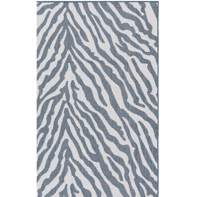 Matrona Bermuda Performance Machine Washable Animal Indoor/Outdoor Area Rug, Square 6'7"