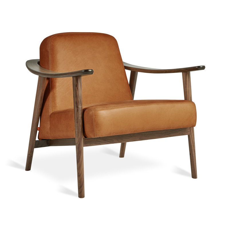 Baltic Chair, Tucson Sienna Leather, Natural Walnut