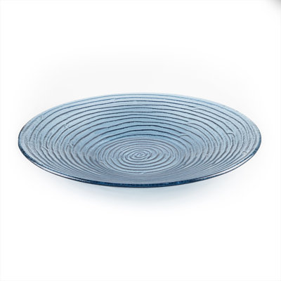 Glass Dinnerware dia.17.75" h:3" 4.5 qt. Round Charcoal Glass Bowl