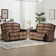Dartee 63.8" Wide Modern And Super Soft Microfiber Upholstered Manual Loveseat with Soft Pillow Top Arms(Set Of 2)