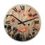 Horloge murale en bois massif Rabun-336095756