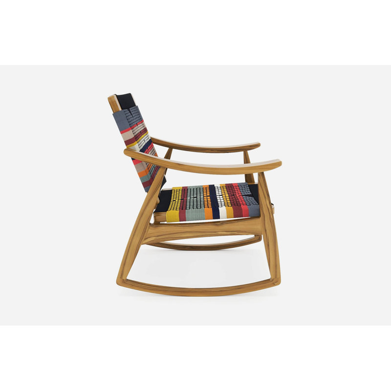 Izapa Rocking Chair, Natural, Colonial Pattern