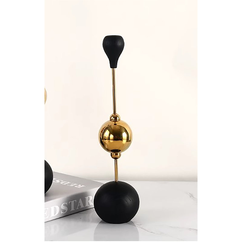 Metal Tabletop Candlestick, 12.99" H x 3.15" W x 3.15" D
