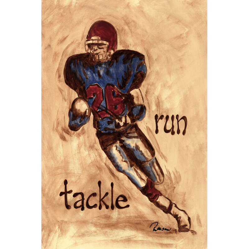 "Runner" par Reesa Qualia, reproduction sur toile tendue, H 60 po x l 40po x P 1,5 po