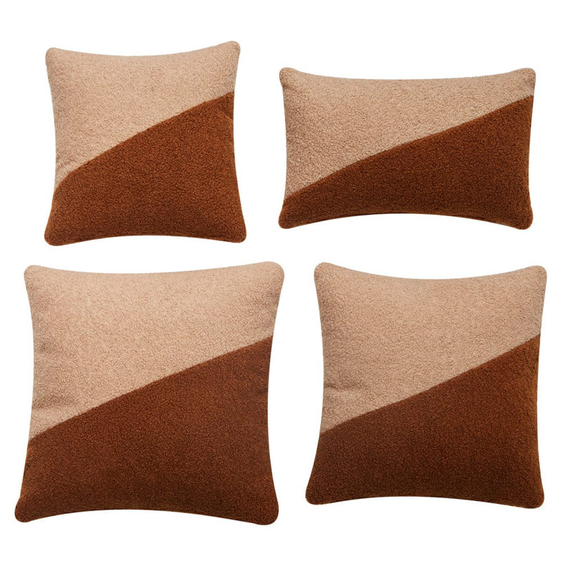 Chaquanna Square Cushion, Brown/Beige