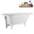 62" Streamline Clawfoot Tub,Tray,Drain, Clawfeet-101628987-102218225