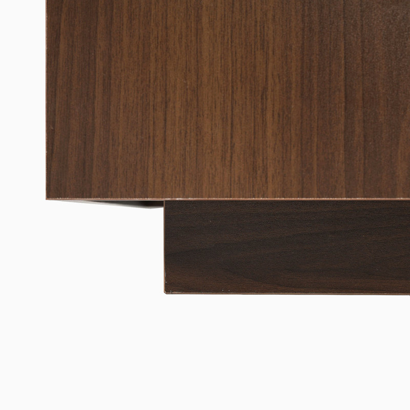 Multi-Functional Square 360°Rotating Coffee Table With 2 Drawers, High Gloss 2-Tier Centre Table With Swivel Tabletop And Storage, Walnut Table Frame Side Table For Living Room, Black