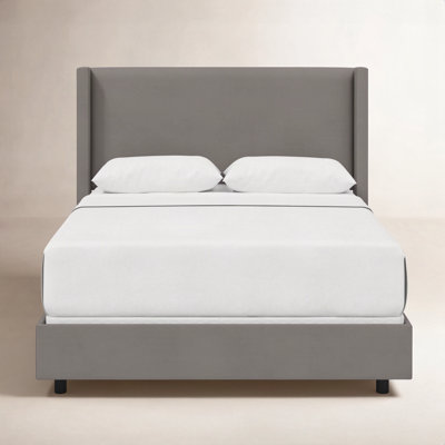 Hanson Upholstered Wingback Bed