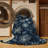 Machine Washable Botanical Gray Area Rug-1443322372