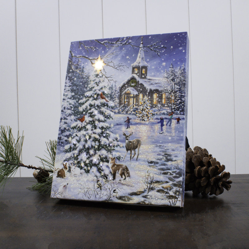 Rejoice 8x6 Mini Lighted Easel Back Canvas