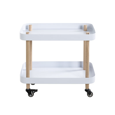 Side table on castors