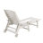 Outdoor HDPE Reclining Lounge Chaise With Wheels & Cup Holder-402390995