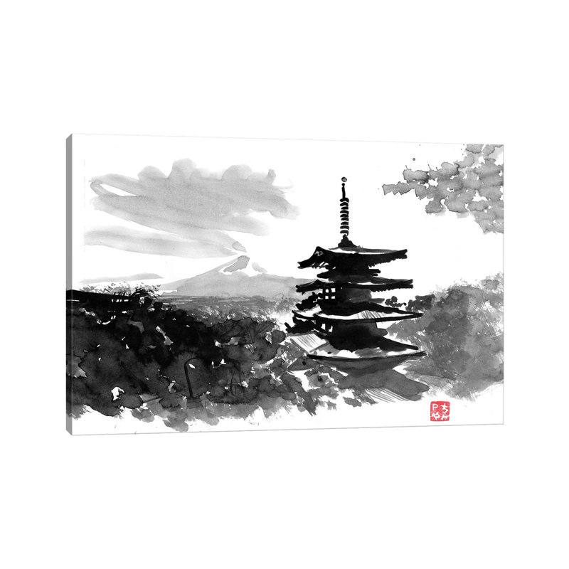 Temple by Péchane - Print on Canvas, 30.48 cm H x 45.72 cm W, Wrapped Canvas