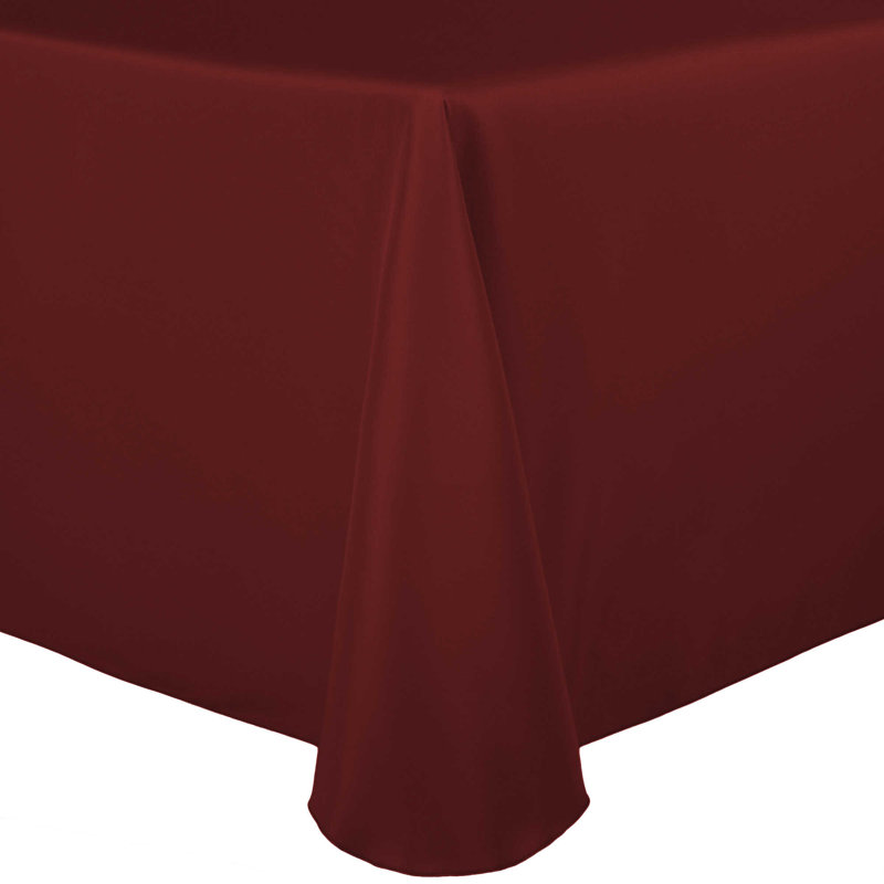 Abdikarin Solid Color Round Tablecloth, Brick, 10