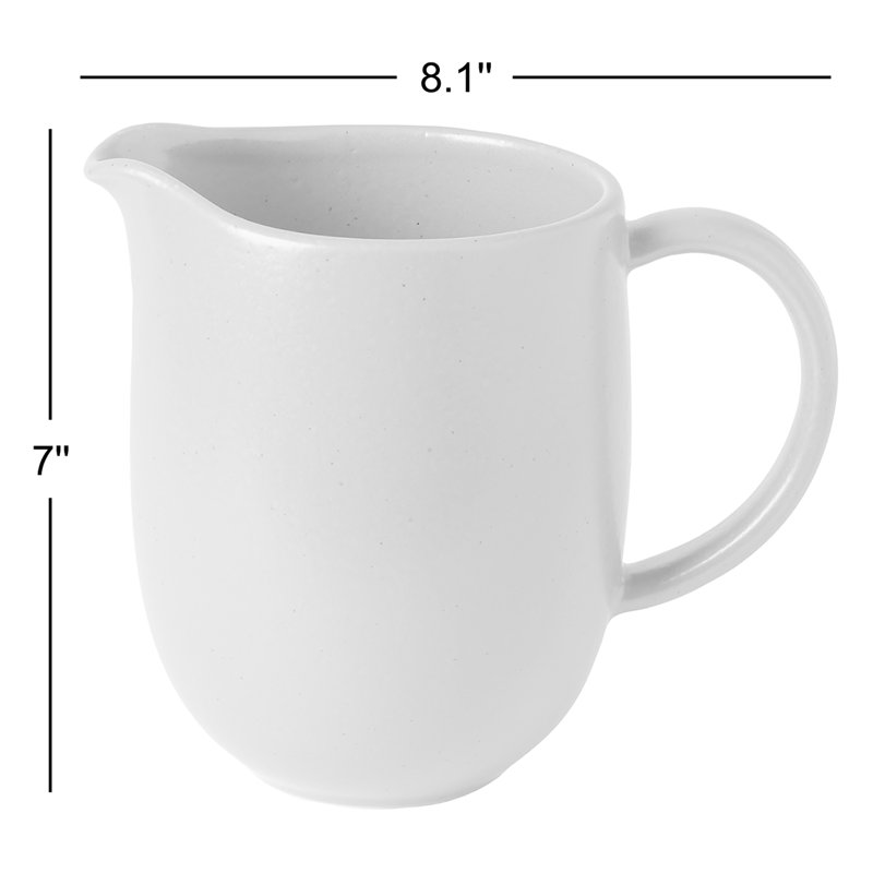 Casafina Pacifica 55oz. Pitcher, Seed Gray