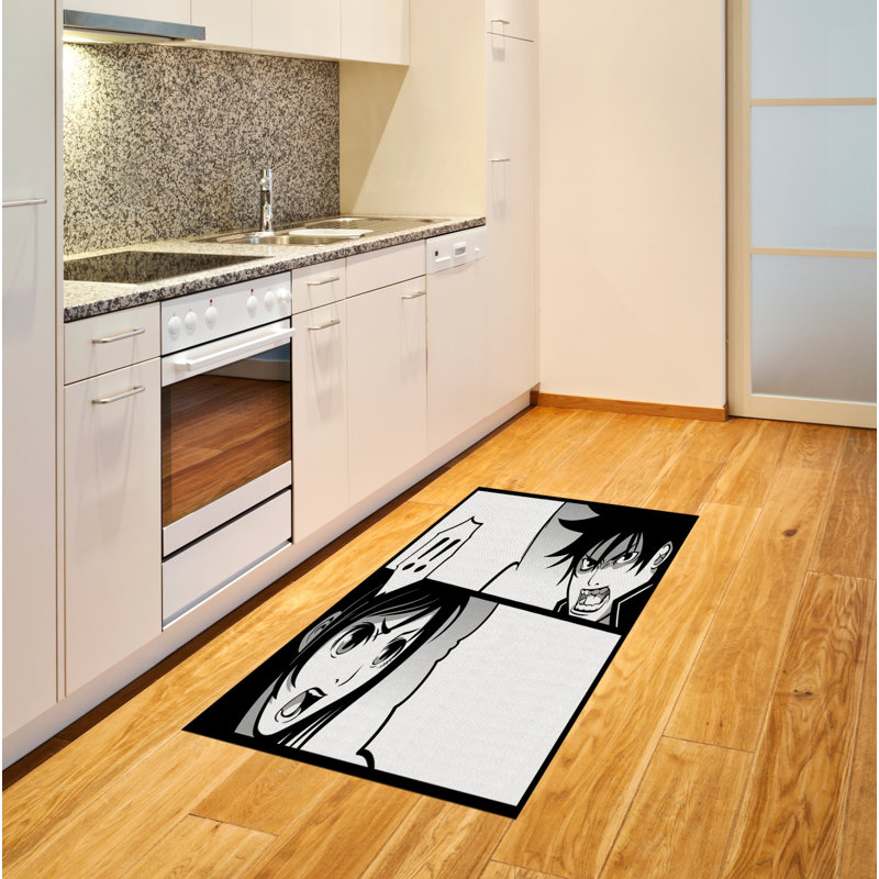 Anime High Density Long Fiber Poly Threads Decorative Area Rug Carpet, Rectangle 2'7" x 5'