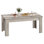 Table de salle à manger 63 "pour 4 à 6 personnes, table de cuisine en bois de ferme avec 4 pieds robustes, grand plateau de table épais, table de salle à manger rectangulaire pour couloir, cuisine, appartement