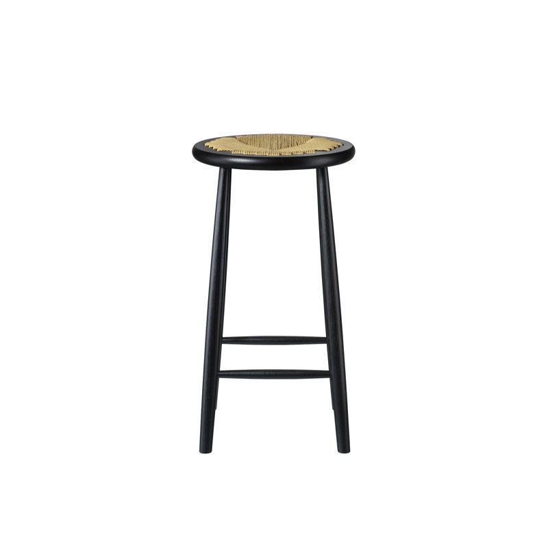 J165 by Jørgen Bækmark, Counter Stool (25.79" Seat Height), Jet Black