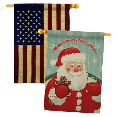 Drapeau de maison à 2 côtés en polyester / mélange de polyester 40 x 28 po