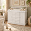 Commode à langer moderne avec rangement solide