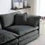 Comfortable U Shaped Sectional : 5 Seater With In Grey Chenille Sectional: Couch