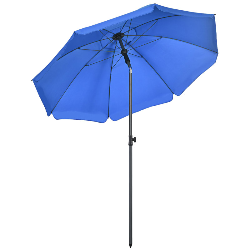 Parasol de 70,9 po Shalie avec contrepoids inclus, Bleu
