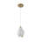 Transitional 1-Light Bronze Floral Pendant 