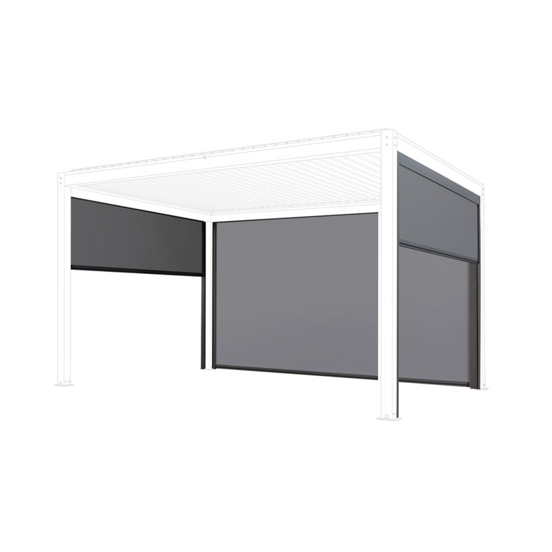 Pergola Accessory Side Screen, 224cm H x 266cm W x 0.15cm D