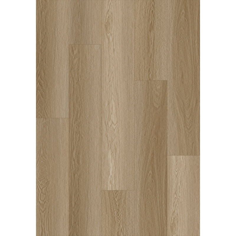Revêtement de sol SPC de luxe CITADEL 8 mm 32 mil 9 po x 48 po avec système de verrouillage à clic - Chêne Satori