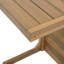 La table d'extérieur brune pour animaux de compagnie, fabriquée en bois, ajoute de l'espace supplémentaire à la cour, moderne et pratique
