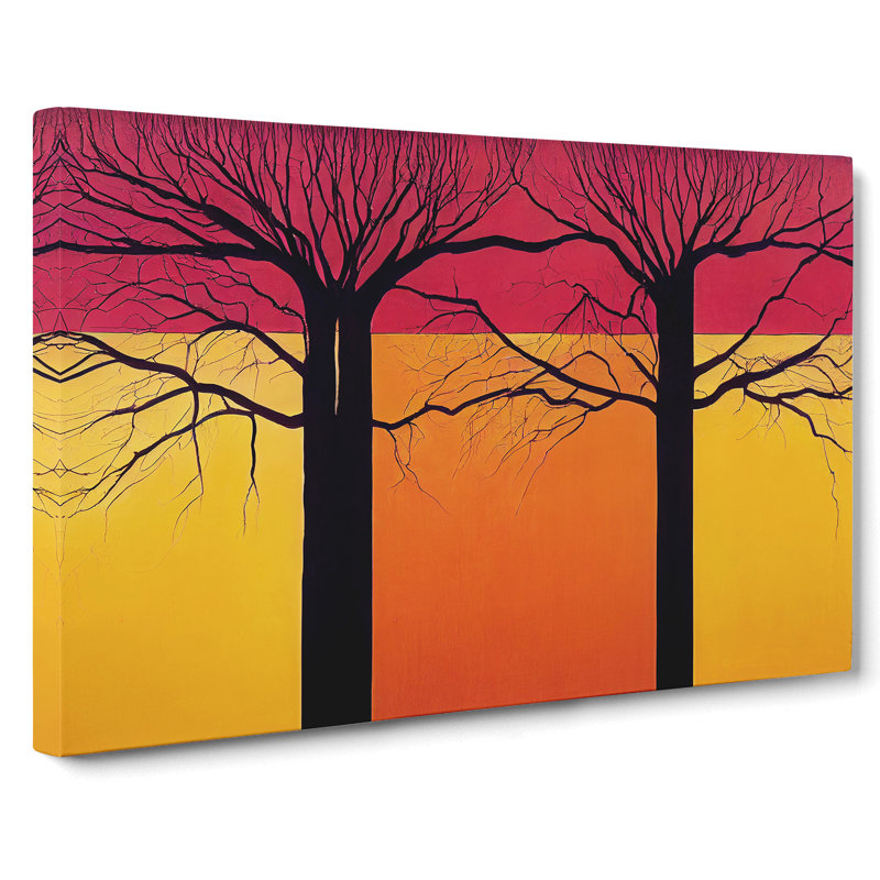 Excellent Abstract Trees - Wrapped Canvas, 35cm H x 50cm W x 3cm D