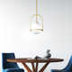 Arie Single Light Glass Dimmable Pendant