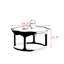 Table basse de style nordique en bois massif.-766202092
