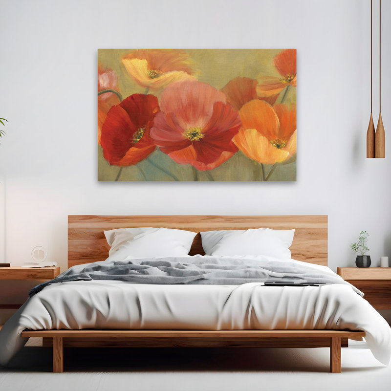 Paysage, nature, plantes, fleurs, art mural sans titre, H 40 po x l 60 po