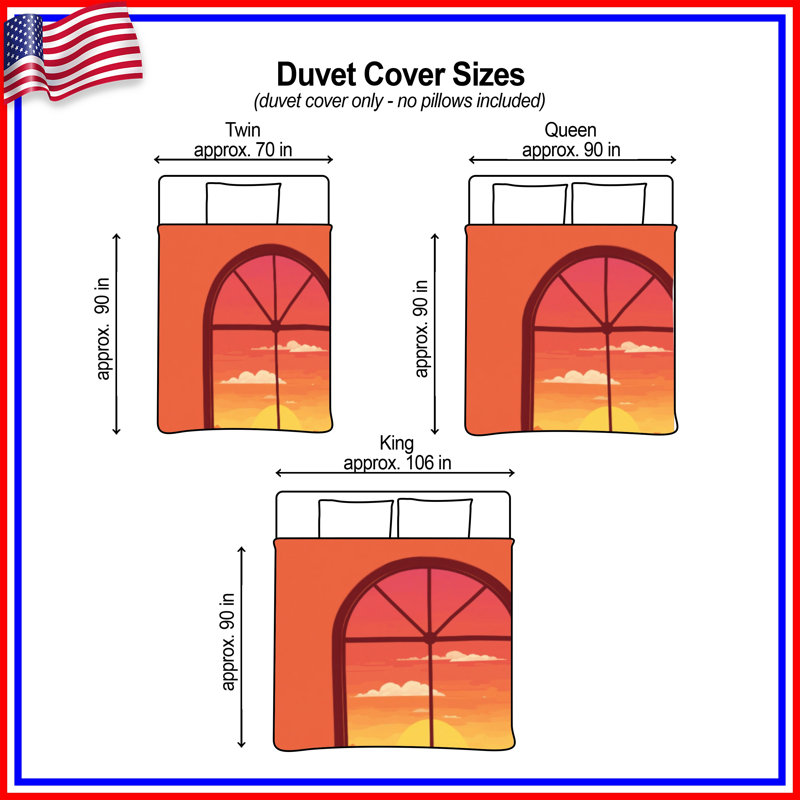 Housses de couette Sunset, Lit simple