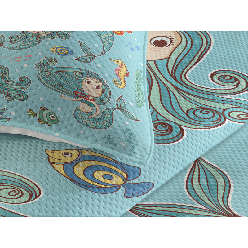 Polyester Coverlet, King Bedspread + 2 Shams