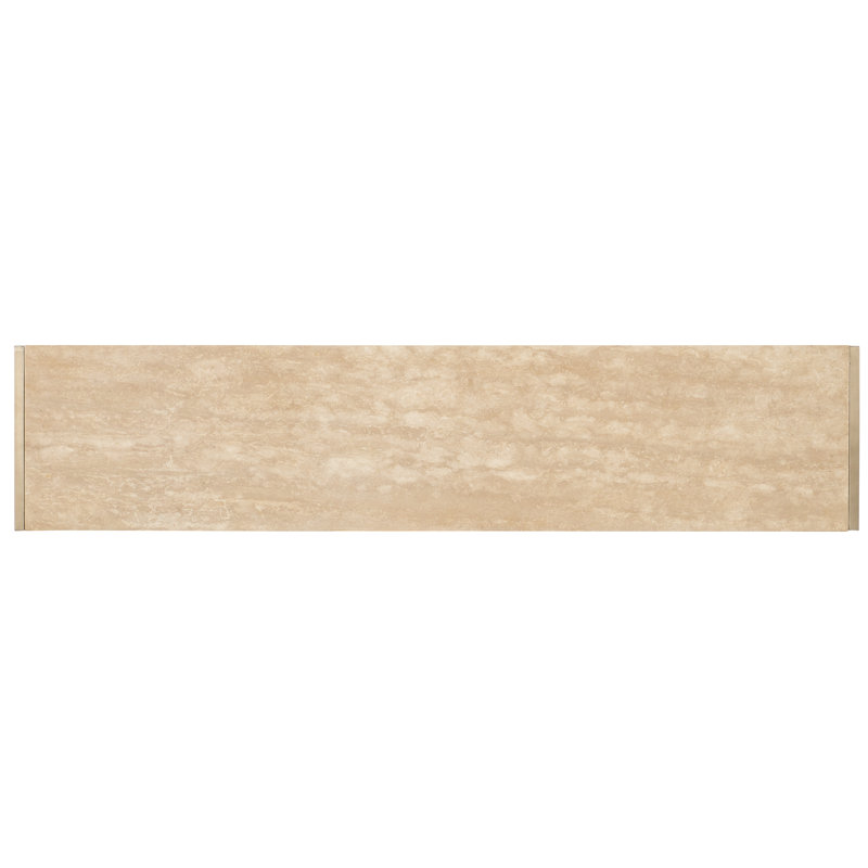 Hammon 64'' W Solid Wood Console Table, Beige