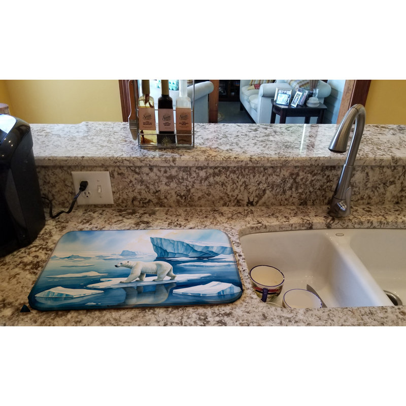 Tapis de séchage pour ours polaire sur la glace