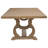 Fremont Brown Trestle Rectangular Dining Table