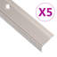 Nez de marche en aluminium en forme de L 5 pièces-2092061041-2092061040