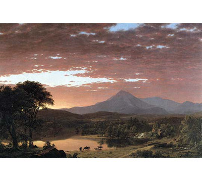 Mount Ktaadn (Katahdin) by Frederic Edwin Church - Unframed Graphic Art