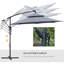 Raylee 295cm Lighted Cantilever Parasol-1898011172