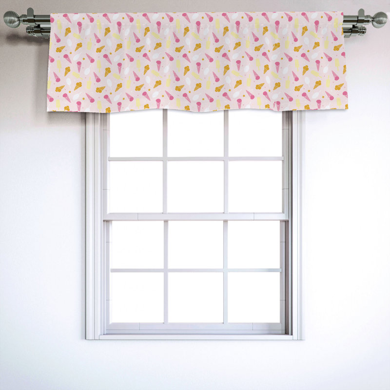 Sateen Ruffled Window Valance