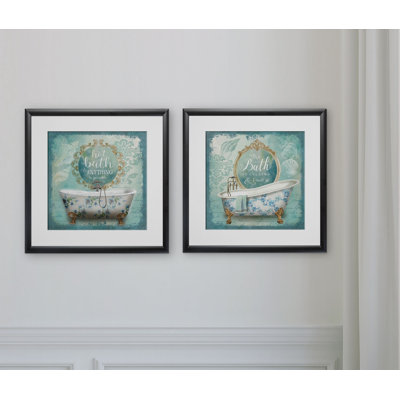 « mirror bain i », ensemble de 2 reproductions d’art encadrées