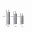 Ensemble de 3 vases glamour en métal blanc, décor à la maison durable et élégant avec un design géométrique, parfait pour les intérieurs luxueux
