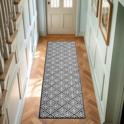Austell Machine Woven Synthetic Geometric Area Rug