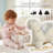Safe Baby Rocking Horse With Sound Effects, Plush Stuffed Animal Ride On Toy With Safety Belt For Toddlers 1-3 Years Old, Wooden Rocker For Indoor & Outdoor Play-125353647