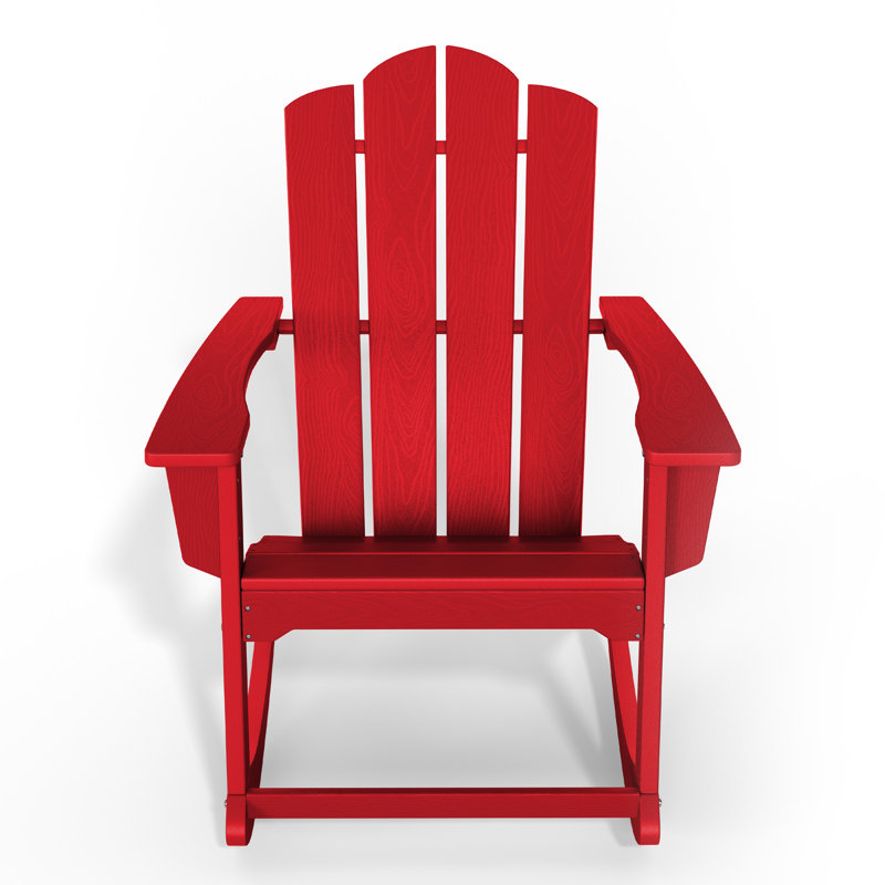 Chaises berçantes en PEHD Adirondack, Rouge